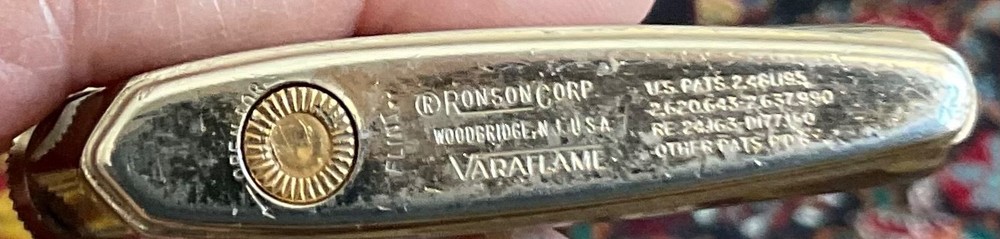 Vintage Golden Ronson Premier Lighter / Working.