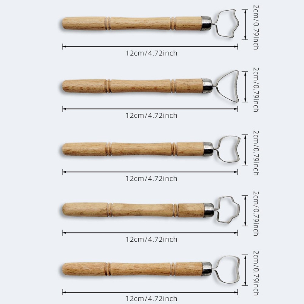 5 Pieces Pottery Cup Handle Shape Tool Pottery Cup Handle Tool DIY Ceramic Water