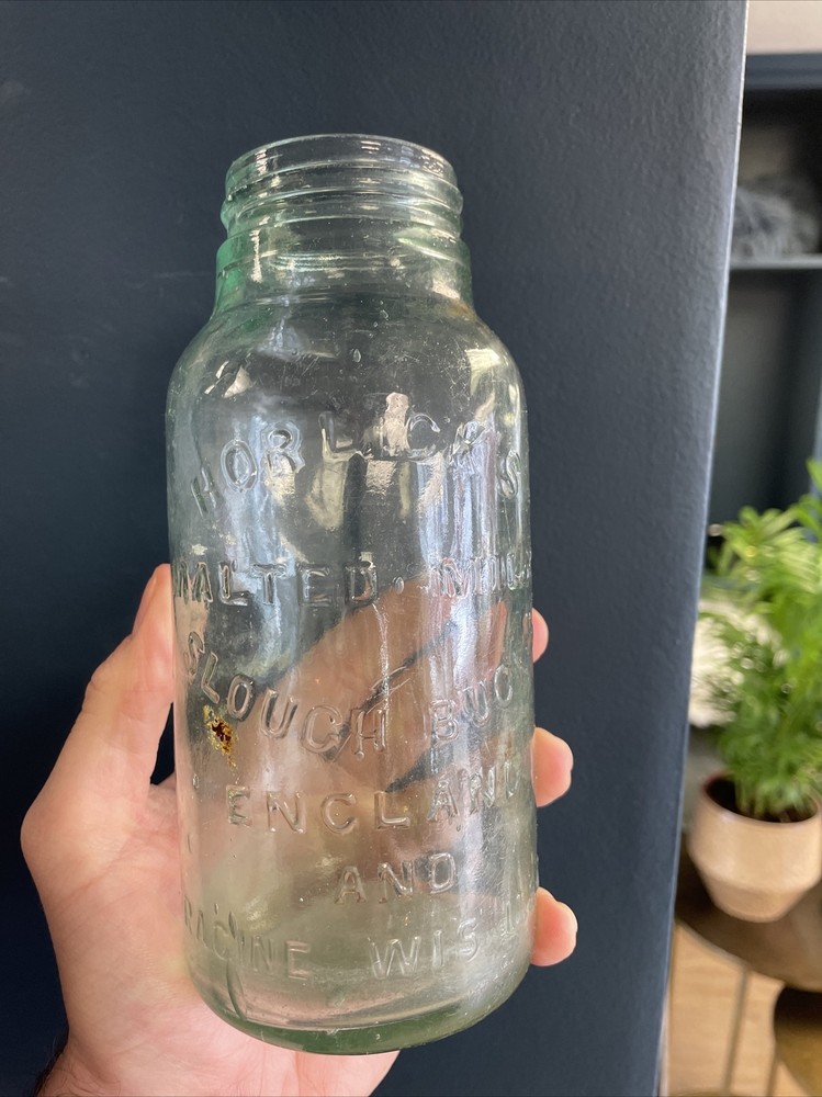 Vintage Horlick's Glass Jars