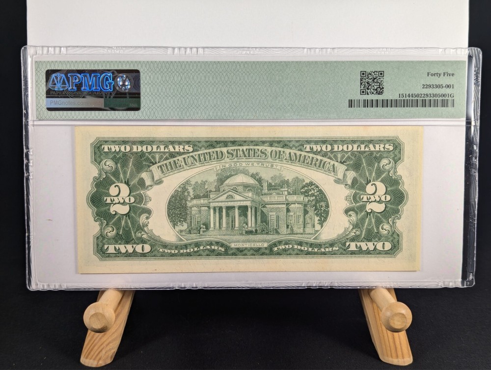 Series 1963A Red Ink $2 Banknote