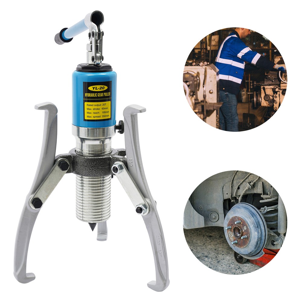 3 Jaws Or 2 Jaws 20T Hydraulic Gear Puller Set Wheel Bearing Pulling Separator