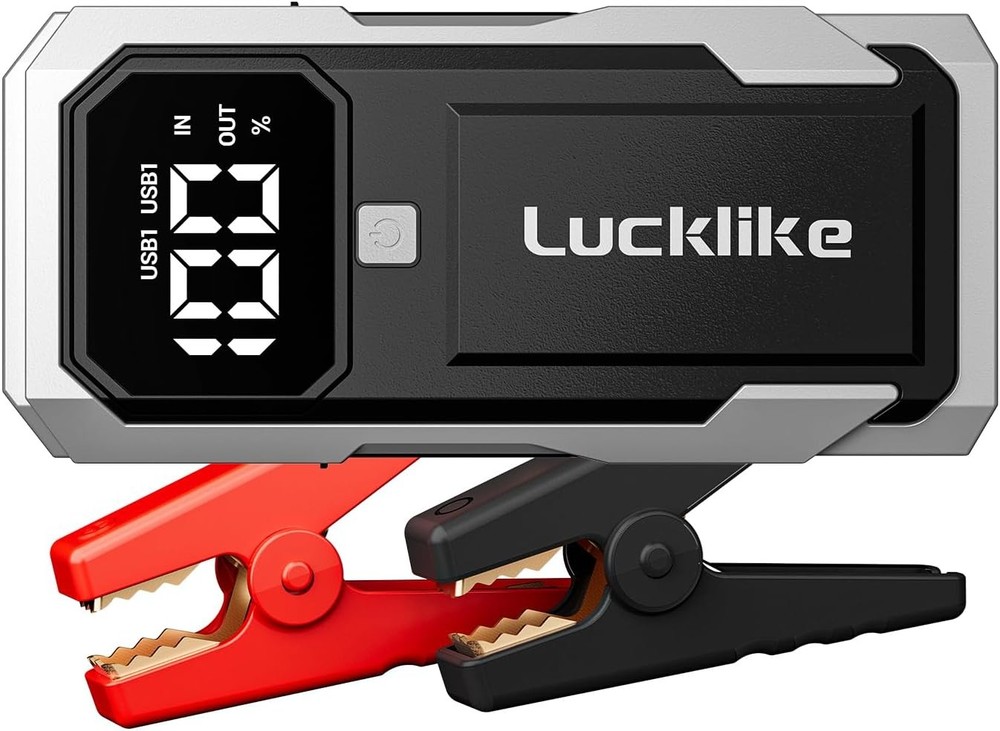 Lucklike Car Battery Jump Starter Portable, Pack Silver
