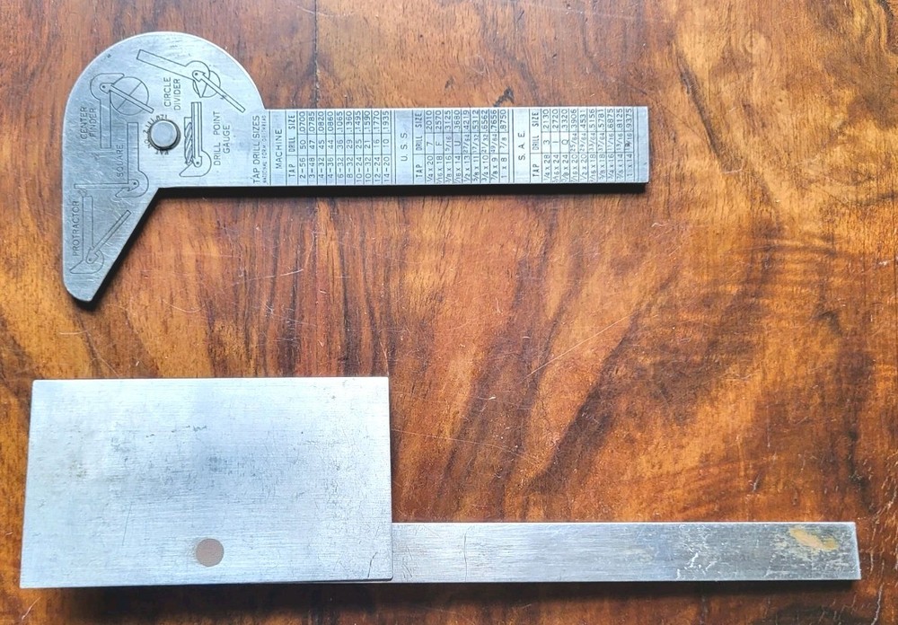 General Tools - No. 16 Multi-use Tool & No. 17 Steel Protractor Machinist Tools