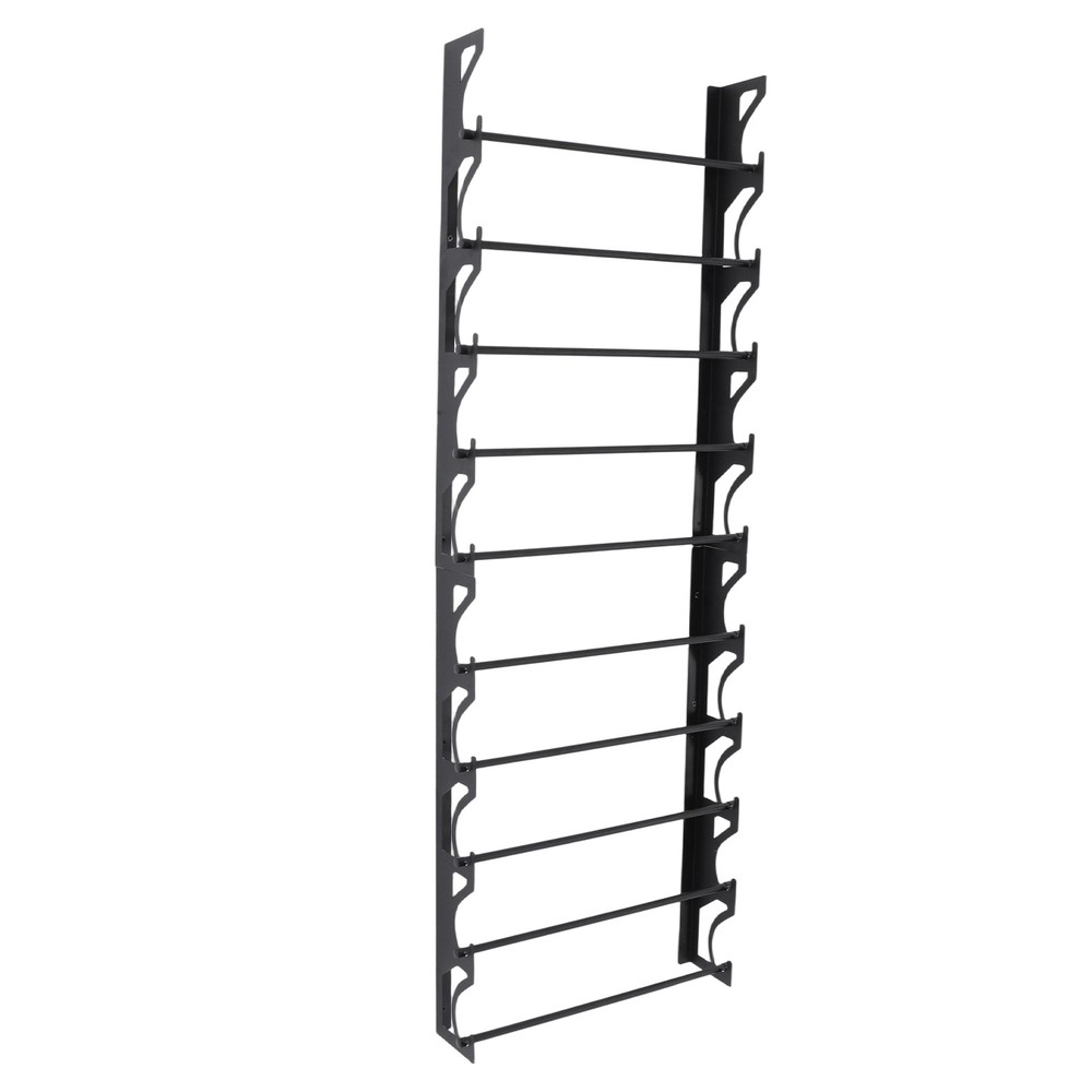 10 Tier Vinyl Roll Holder Wall Mounted W/ Adjustable Brackets For Craft Workshop