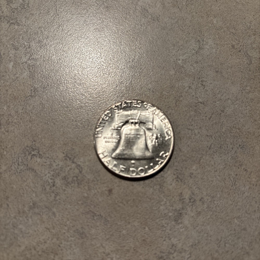 Uncirculated 1954 Philadelphia Mint Silver Franklin Half