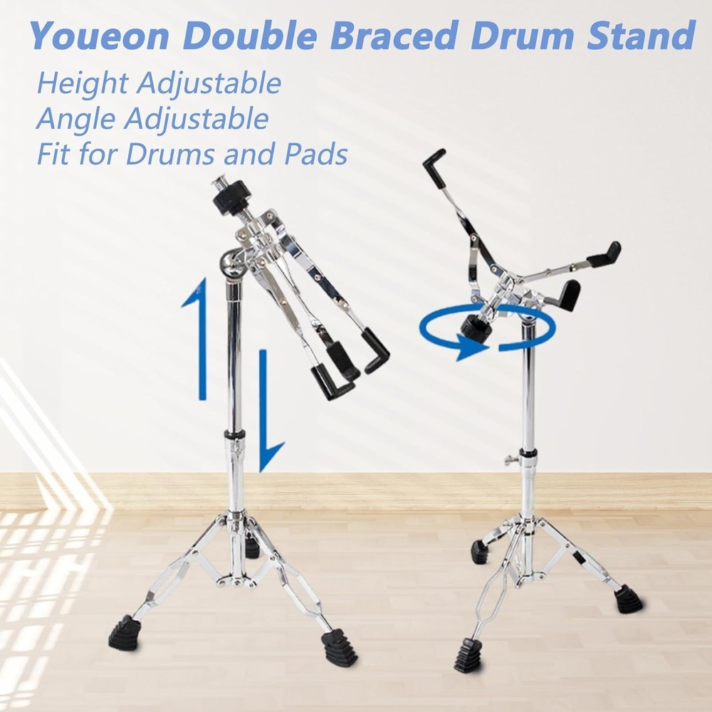 Portable Snare Drum Stand with Foldable Design - Stability & Convenience
