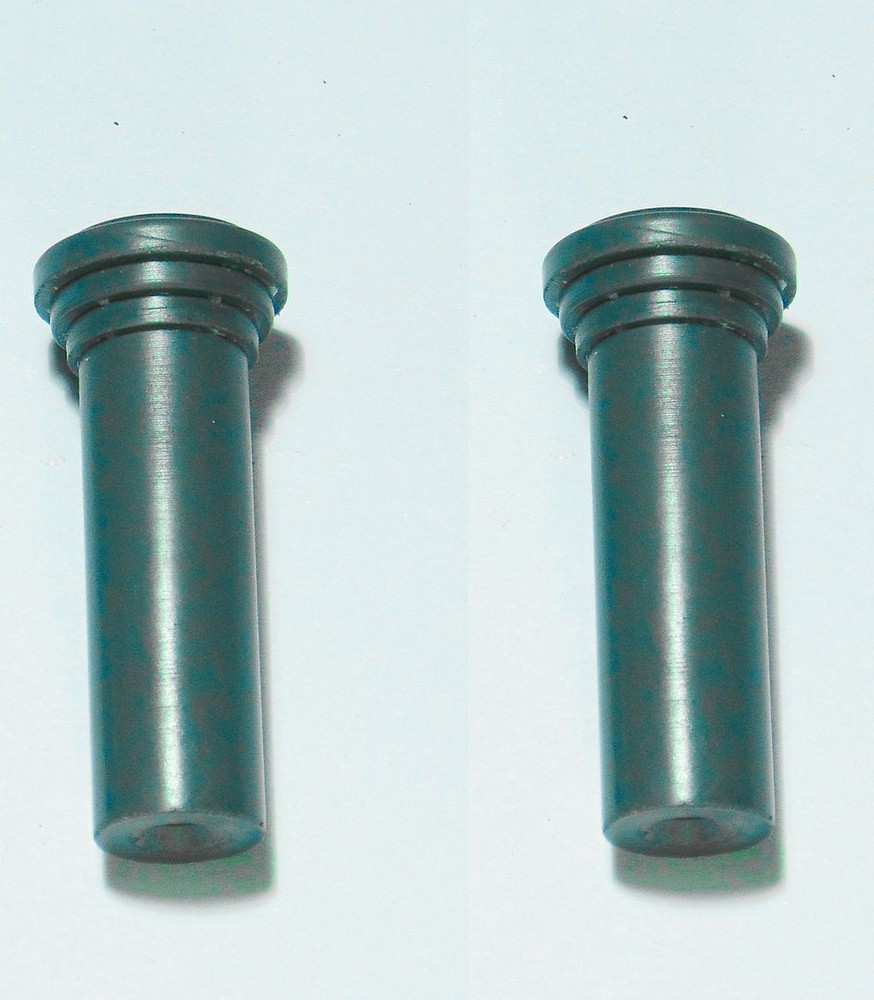 Pair Of 2 Pull Up Push Down Door Lock Rod Knobs Green