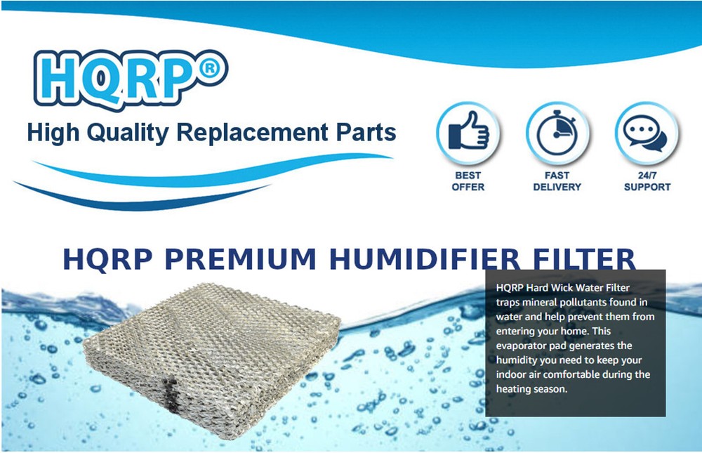 2-Pack Water Filter for Panel Aprilaire 10 fits Aprilaire 110-558 Models