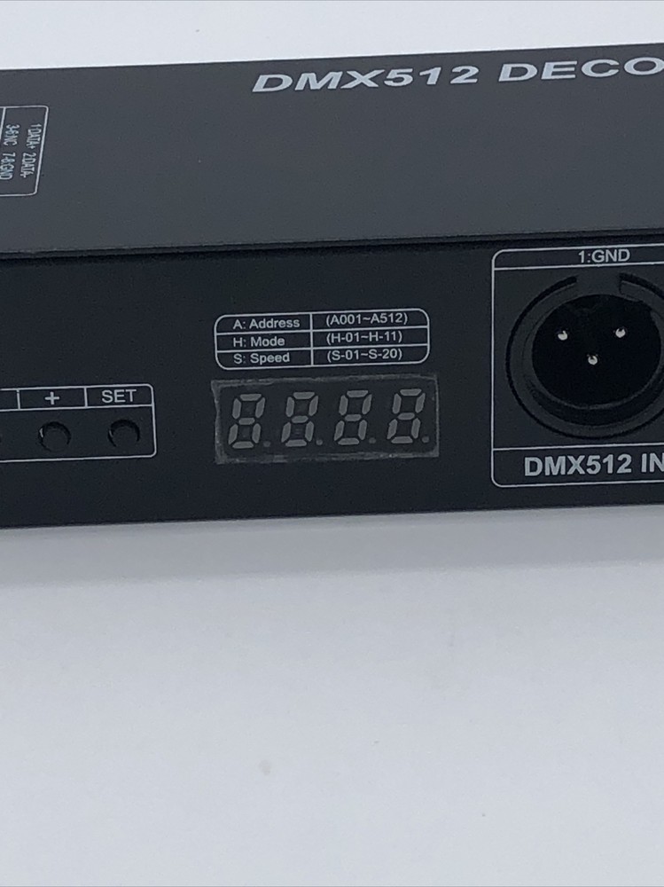 DMX 4CH Digital Display Decoder Dimming Driver LED DMX512 For RGBW Strip Light
