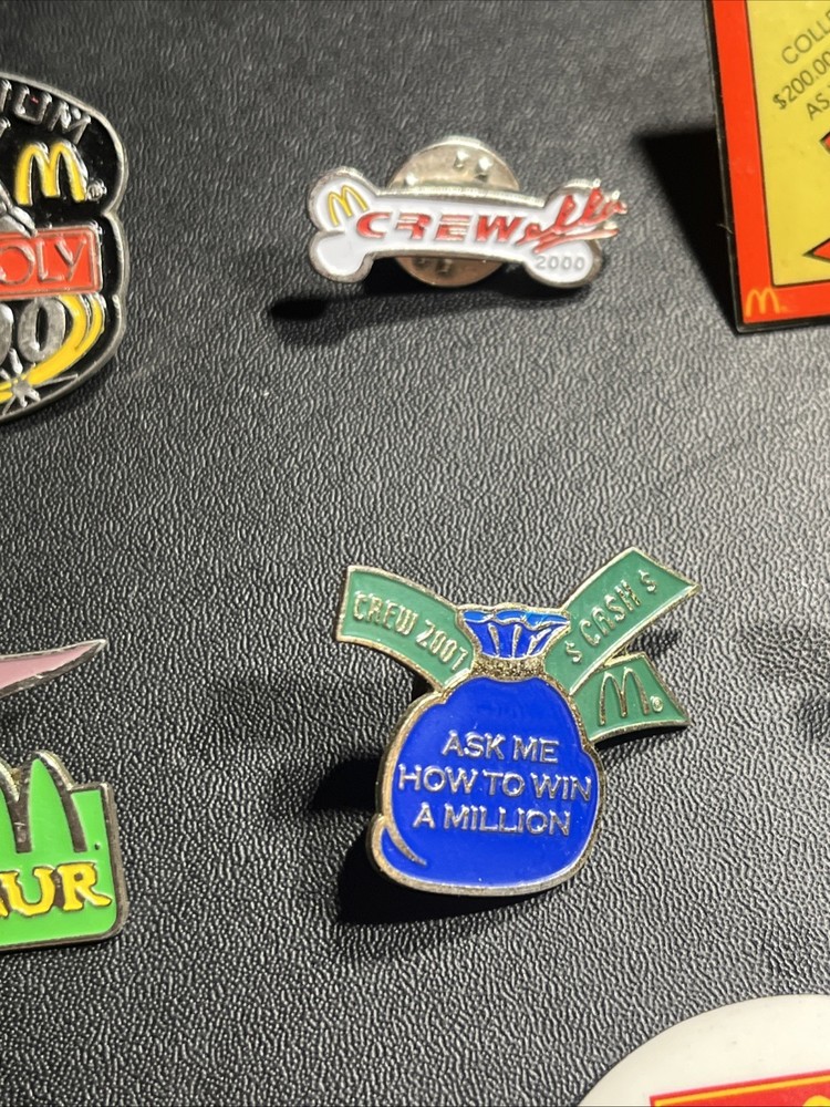 McDonald’s Pin Monopoly Millenium Crew 2000 & 2001 Lapel Pin Lot Collection