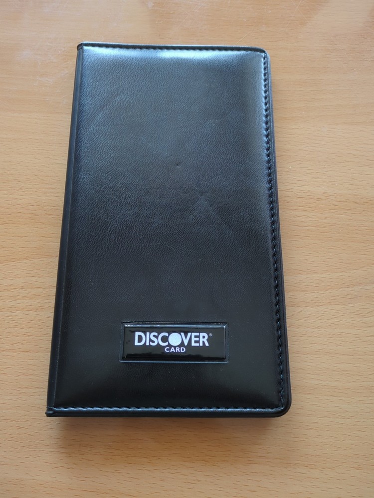 One DISCOVER Check Presenter Sever Book For RESTAURANT GUESTS with Card Holder