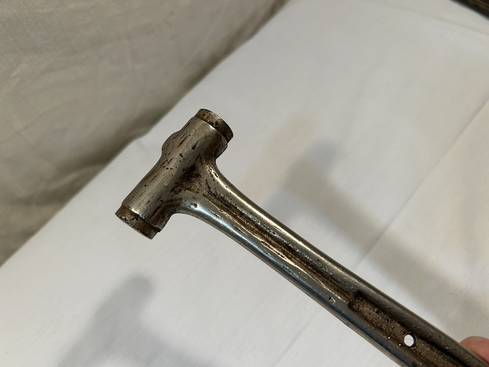 Antique Cast Log Tree Bark Pattern Small Hammer 7.5”