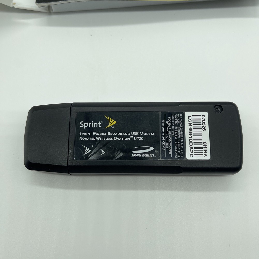 Sprint Mobile Broadband Network USB Modem Novatel Wireless Ovation U720