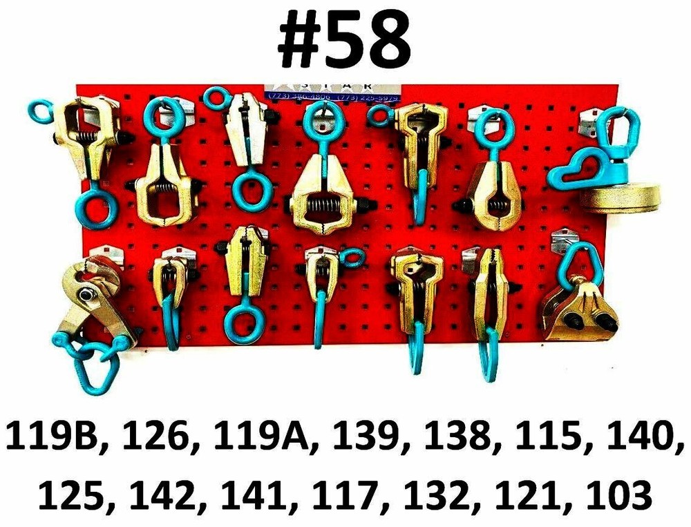 SET#58 HEAVY DUTY AUTO BODY FRAME MACHINE 14 PIECE SUPER PULLING TOOLS CLAMPS