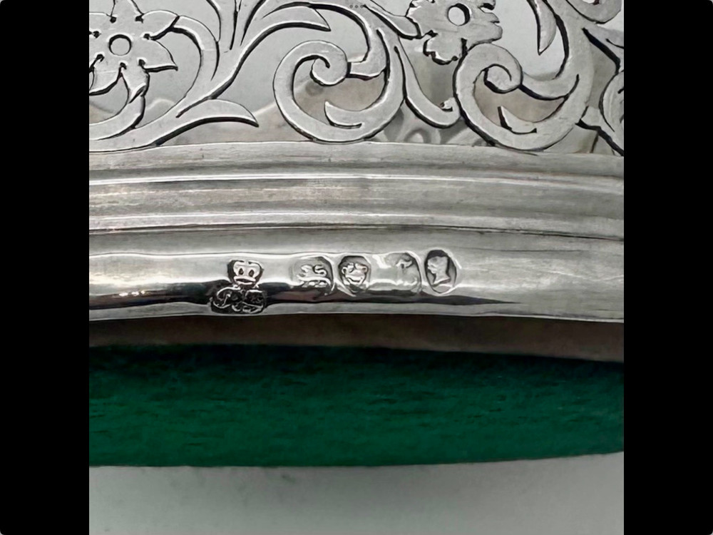 Victorian Silver Pair Wine Coasters London 1838 Robert Garrard