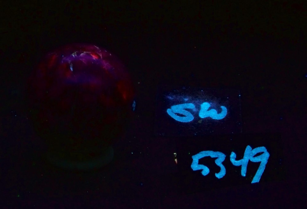 Fluorescent AZ Calcite 38mm Sphere for Collection 5349