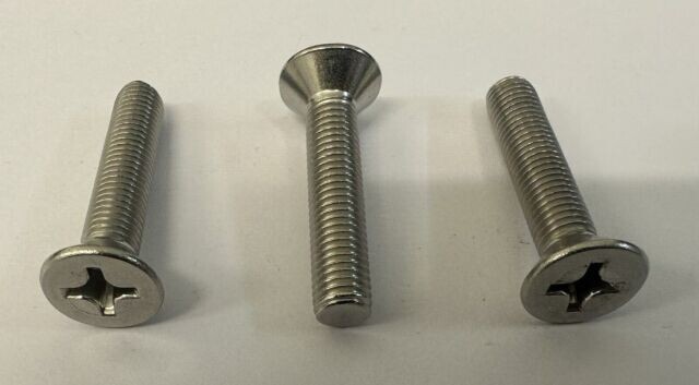 1/4" (20 TPI), Stainless Steel (A2), UNC, Countersunk, Phillips, Machine Screws.
