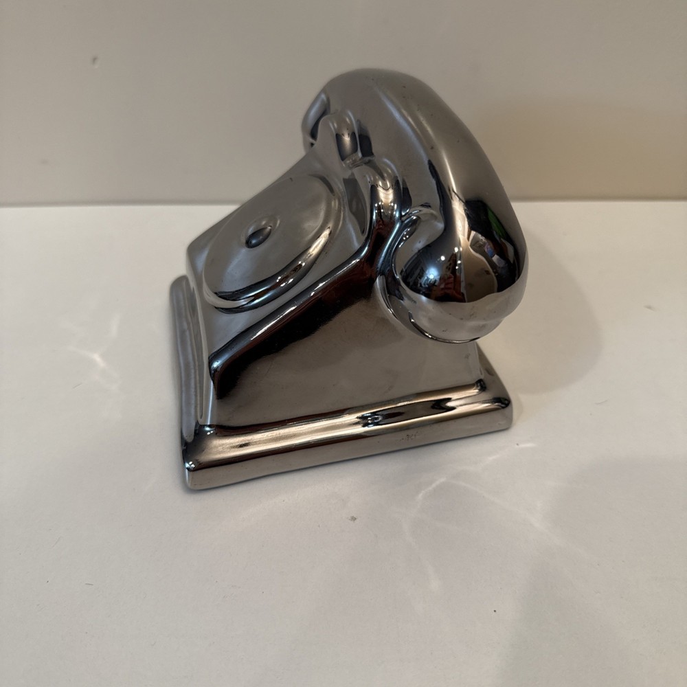 Retro Metallic Telephone Cute Ceramic Decor