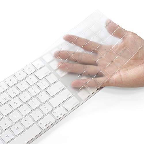 Keyboard Cover Skin for 2018-2017 Apple Magic Keyboard with Numeric Clear