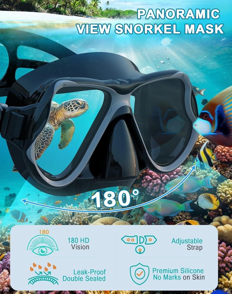 Panoramic Wide View Mask for Clear Underwater Vision