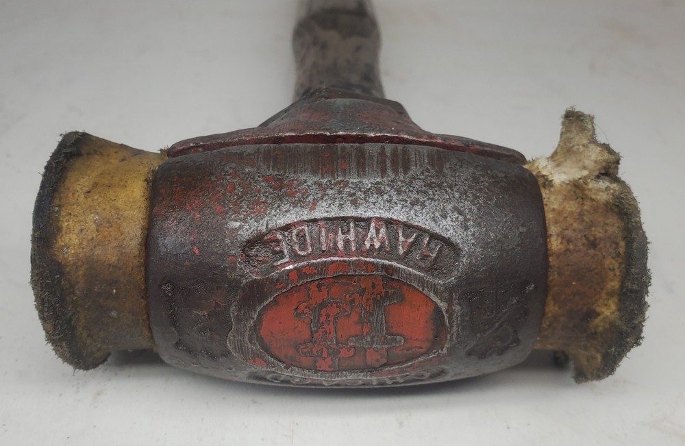 Vintage Chicago No 2 Split Head Rawhide Hammer