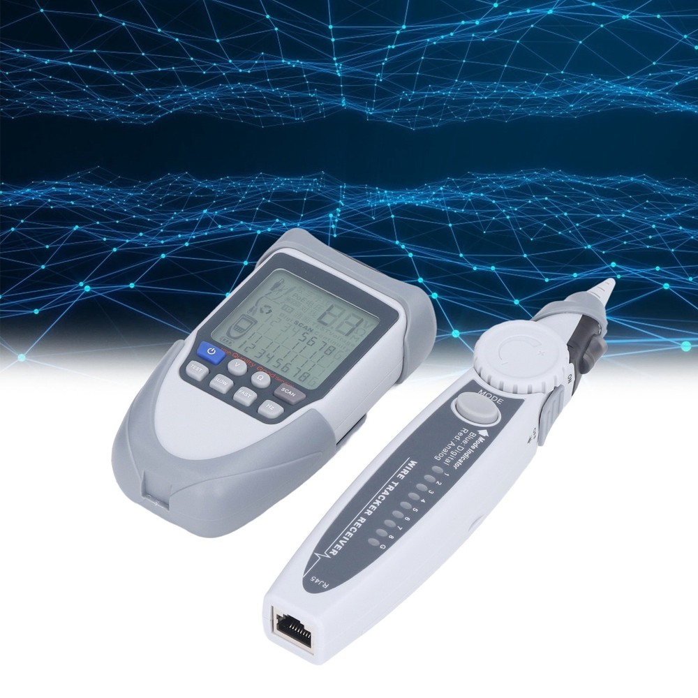 Digital Network Cable Tester With LCD Analogue/digitizing/POE Support For