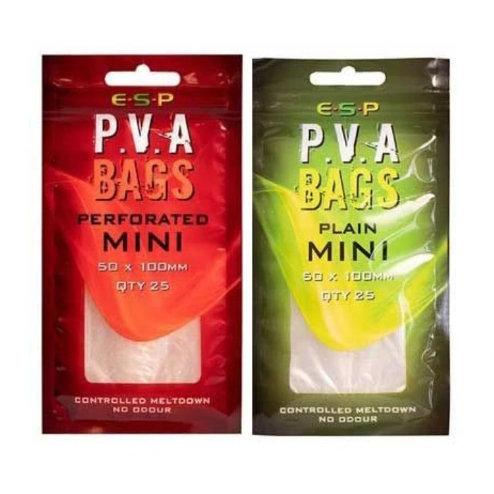 ESP PVA Bags – Mini, Solid PVA Bags, Plain or Perforated, Fast Melt