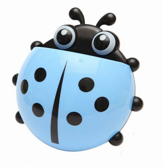 LADYBUG 5.5" Toothbrush / Whatever Caddy for Bath / Mirror Suction Cups included