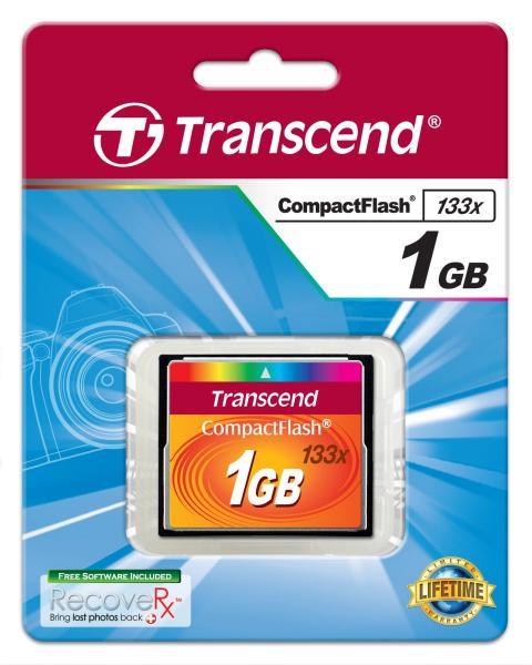 1GB Transcend CompactFlash 133x Speed Flash Memory card