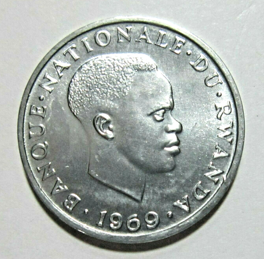 RWANDA. 1 FRANC, 1969. UNCIRCULATED.