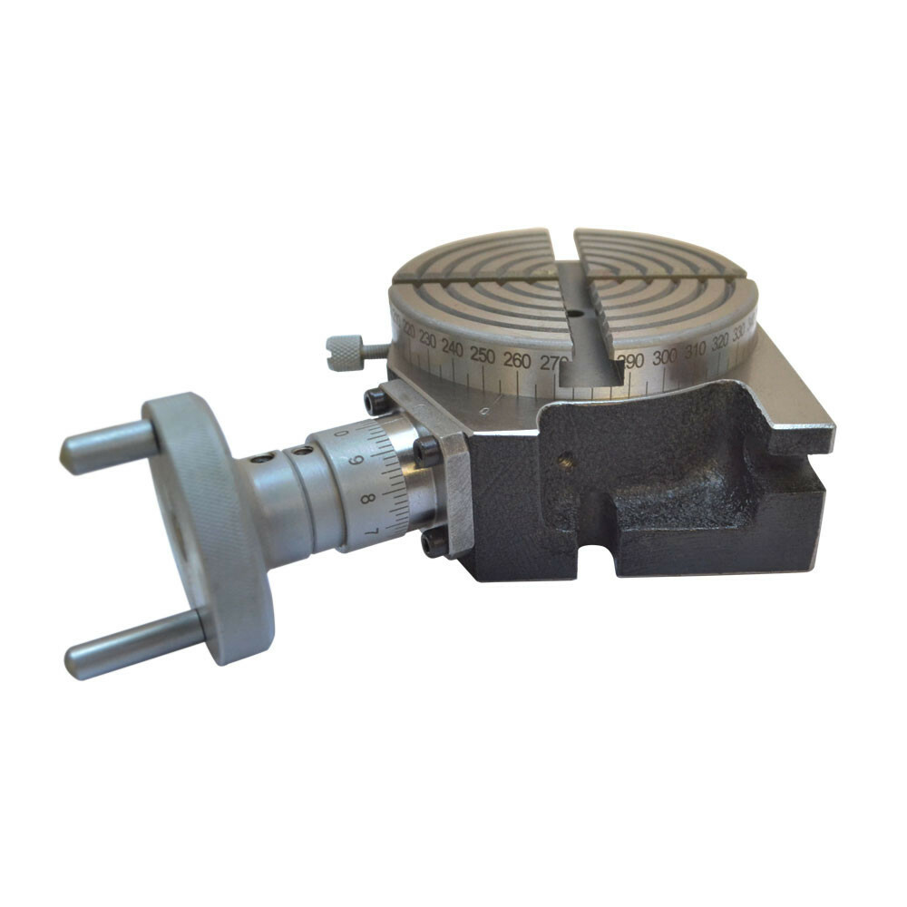 Heavy Duty 4'' H/V Rotary Table Horizontal & Vertical 100mm For Milling Machine