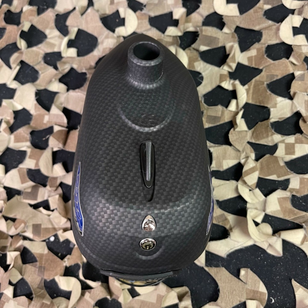 NEW Dye Rotor R2 Paintball Loader - Carbon/Blue Ice