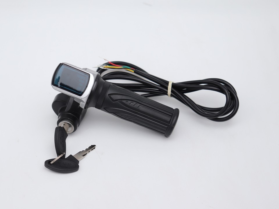 24V electric scooter throttle handle with keylock power indicator light