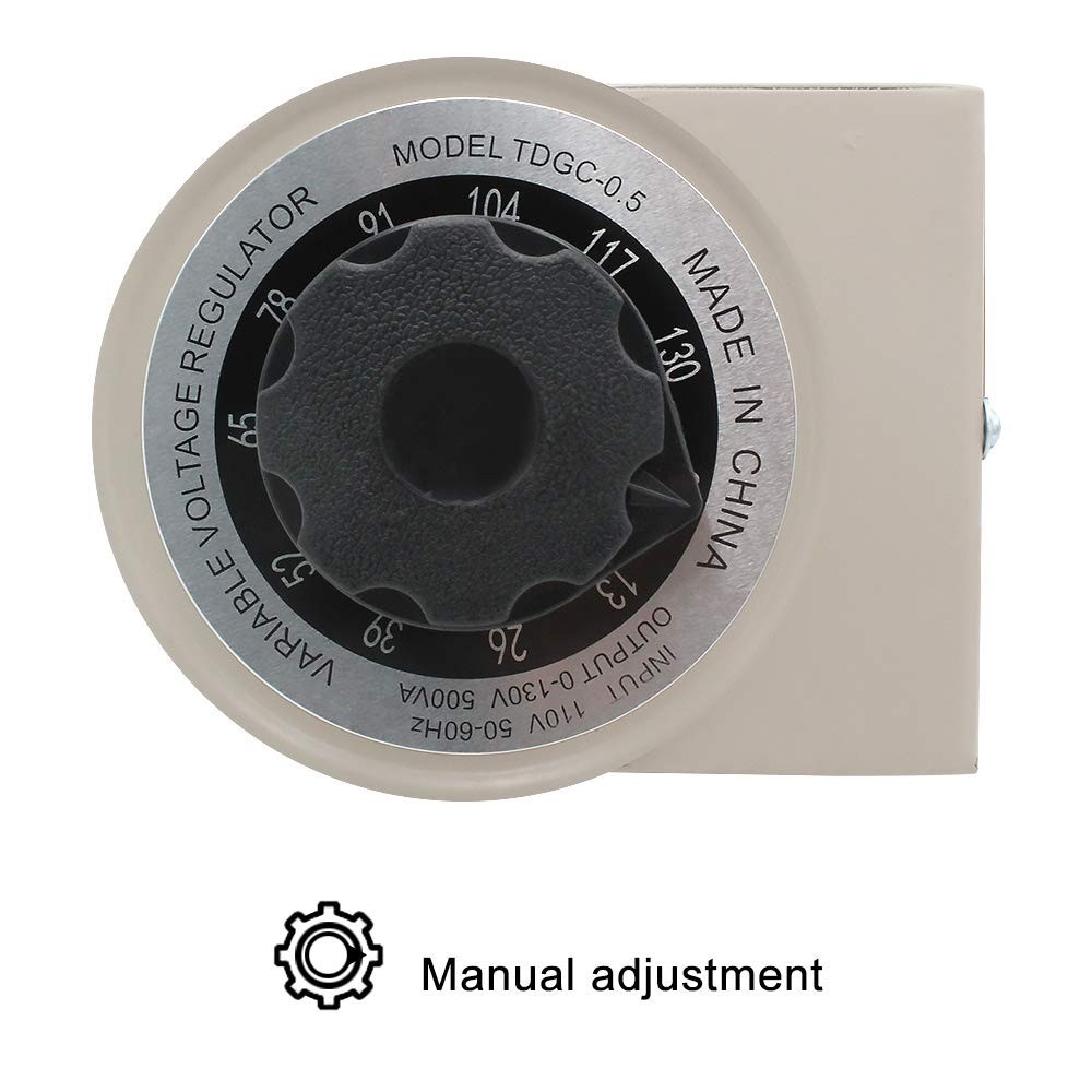 Variable Transformer Variable Voltage Regulator, 0-130V Output, 110V-120V Input,