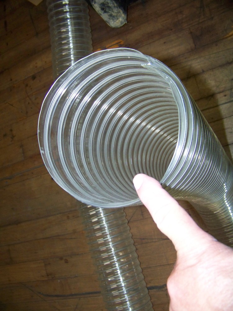 Novaflex static dissipating hose 6"IDx50ft clear