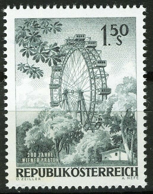 Austria 1966, Ferris wheel VF MNH, Mi 1204