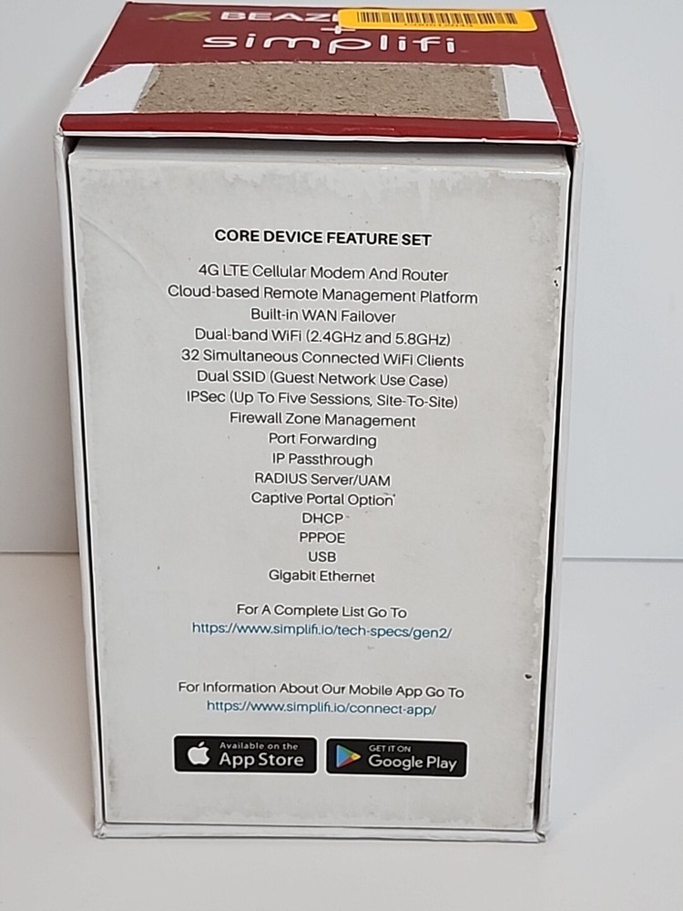 Simplifi LTE Smart Hub Cellular Internet + WiFi Router