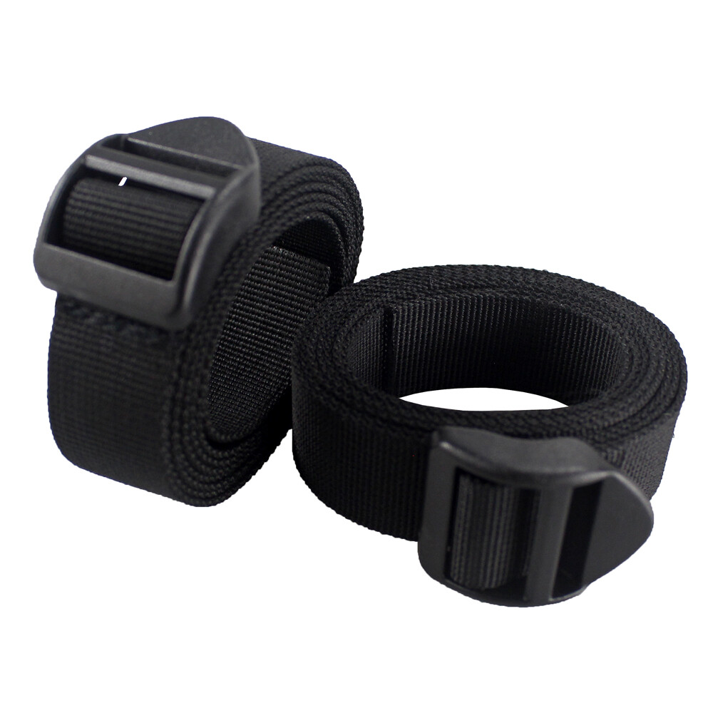 2-Pack 1inch Heavy Duty Utility Nylon Strap with Buckle Molle Backpack Accessory