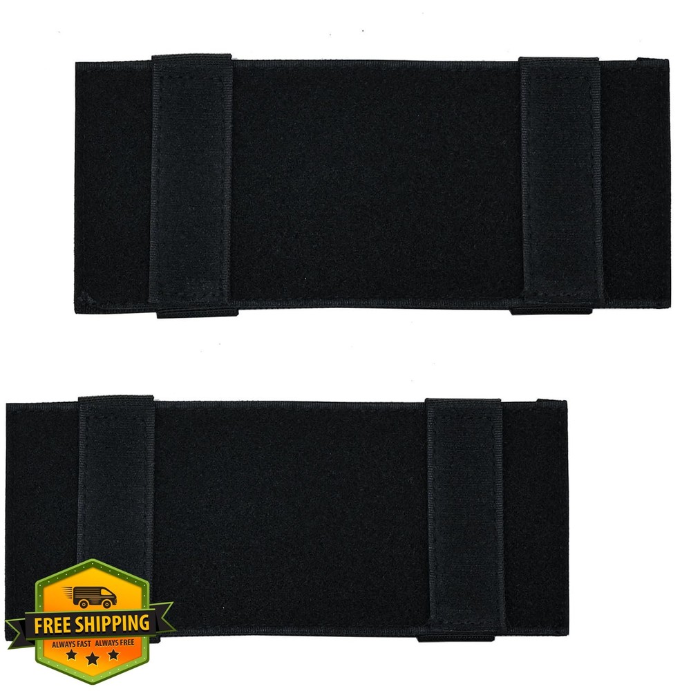 tactifans 2Pk Molle Patch Panel Badge Pad Hook and Loop ID Tag Adapter