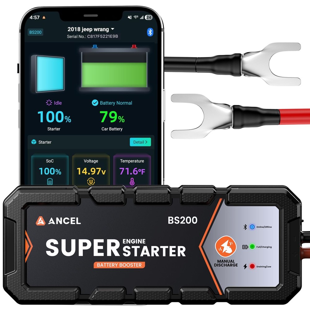 ANCEL BS200 Super Starter Permanent Connected Auto Starting System with Super