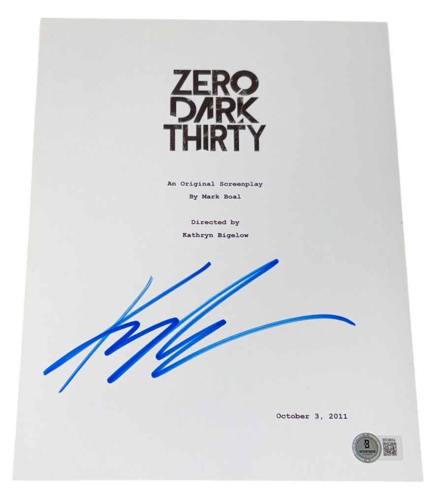 Kathryn Bigelow Signed Autograph Zero Dark Thirty Full Script Screenplay Beckett