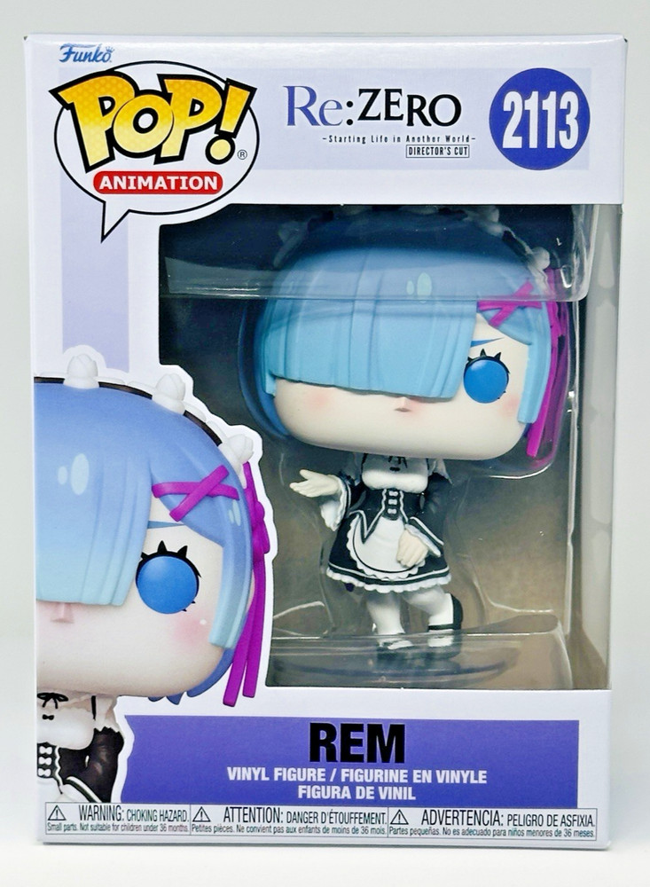 Funko Pop! Re: Zero - Rem 2113 (Common) with Premium Protector - New