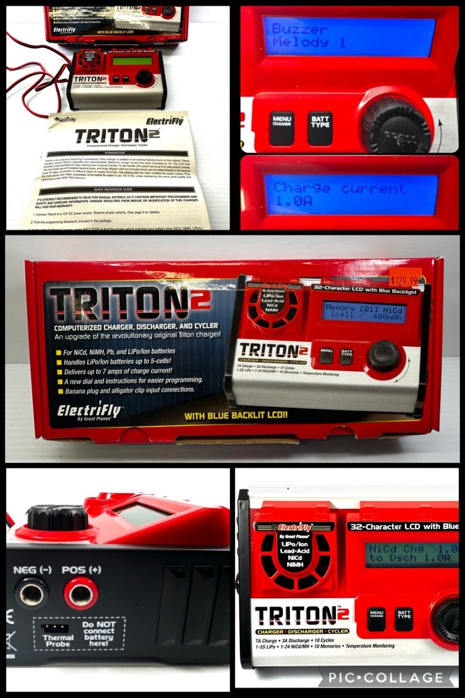 Electrifly Triton 2 Computerized RC Multi Charger Full Tested CLEAN - GPMM3153