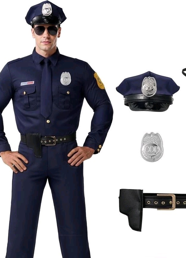 Spooktacular Creations Halloween Cop Costume Men-Medium