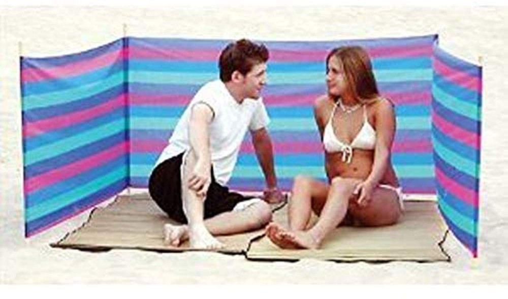 Beach Wind Screen Including Umbrella Carry Bag