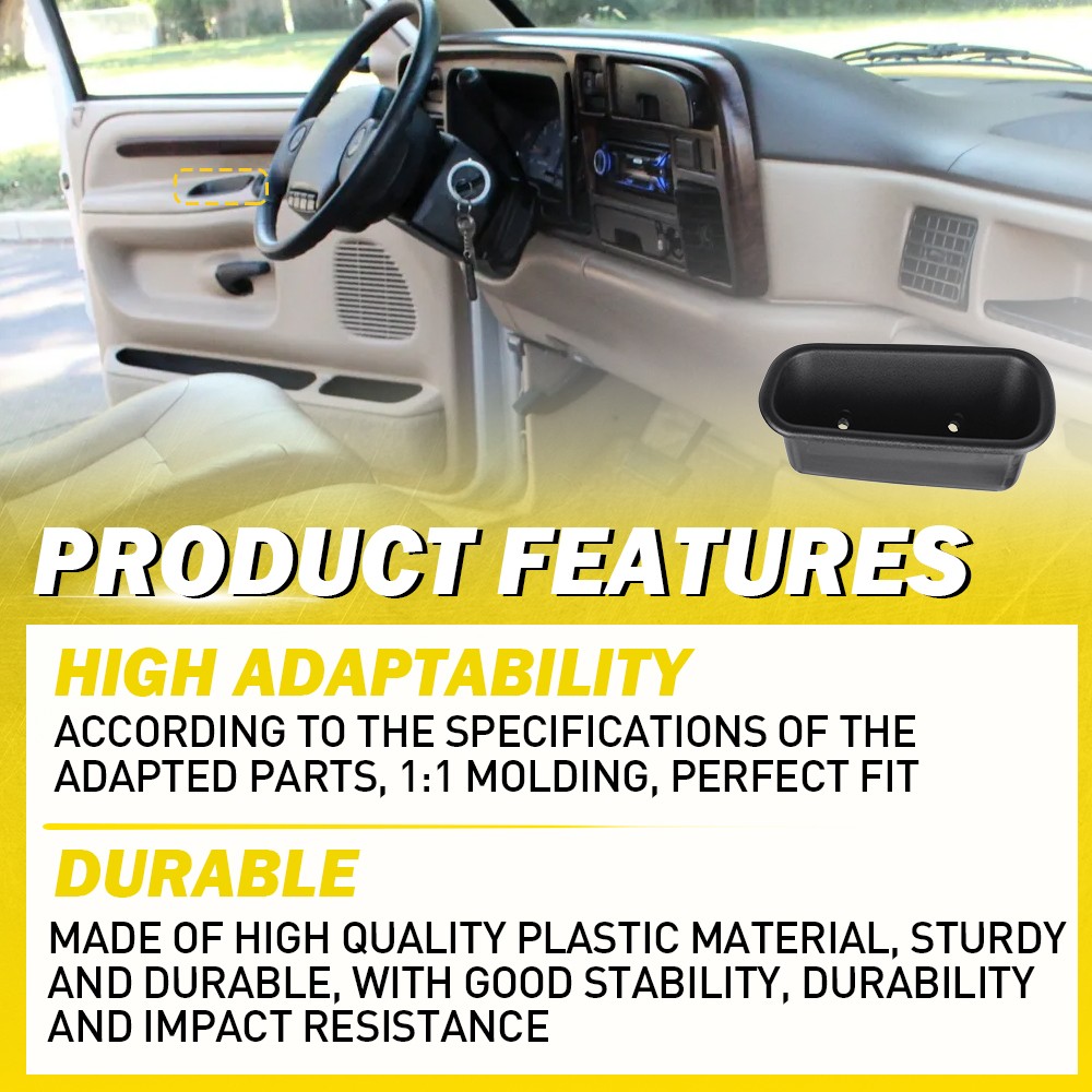 Pair For 1994-2001 Dodge Ram 1500 2500 3500 Front RH & LH Door Pull Handle Cup