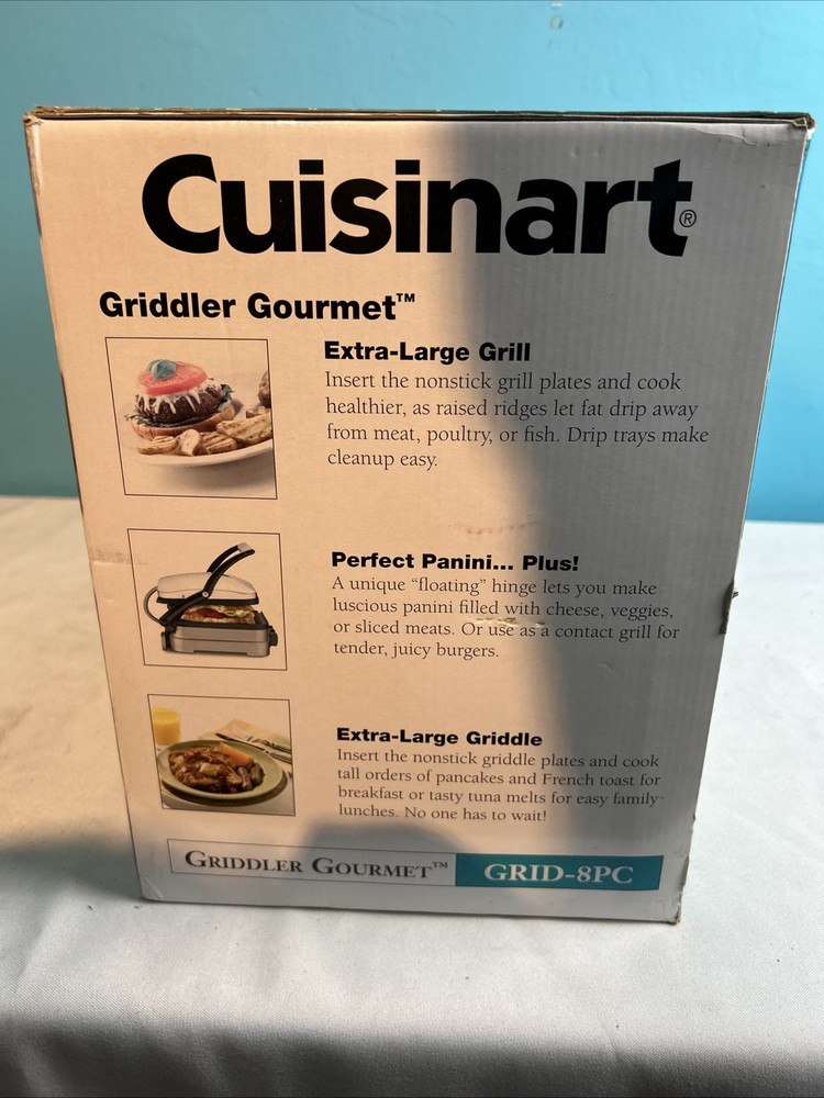 Cuisinart Griddle Gourmet Model GRID-8PC New/ Open Box