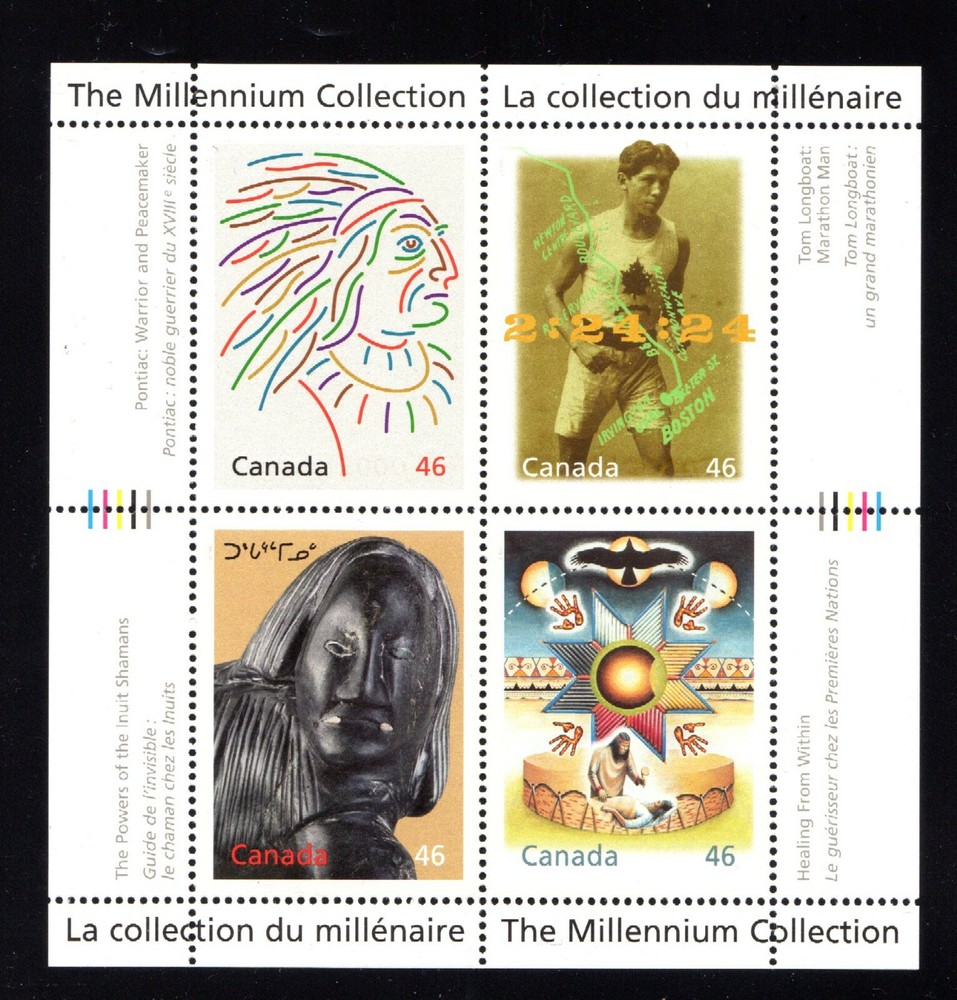 CANADA MINT SOUVENIR SHEET - VFNH - SCOTT NO. 1826 - MILLENIUM COLLECTION - 2000