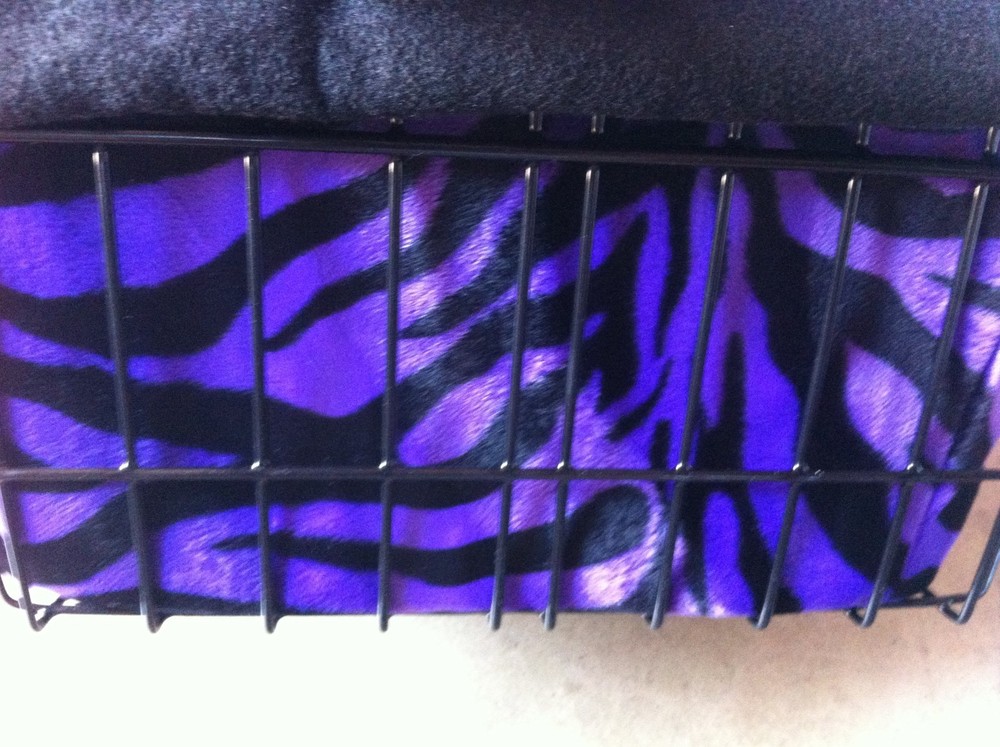 BICYCLE BASKET LINER PURPLE ZEBRA NEW DRAWSTRING!