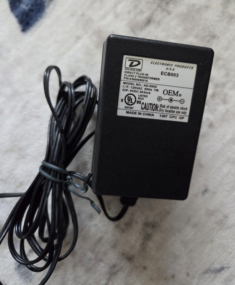 Dunlop Power Supply For Wah Peddle